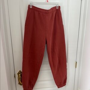 Rust Red Jogger Pants aritzia